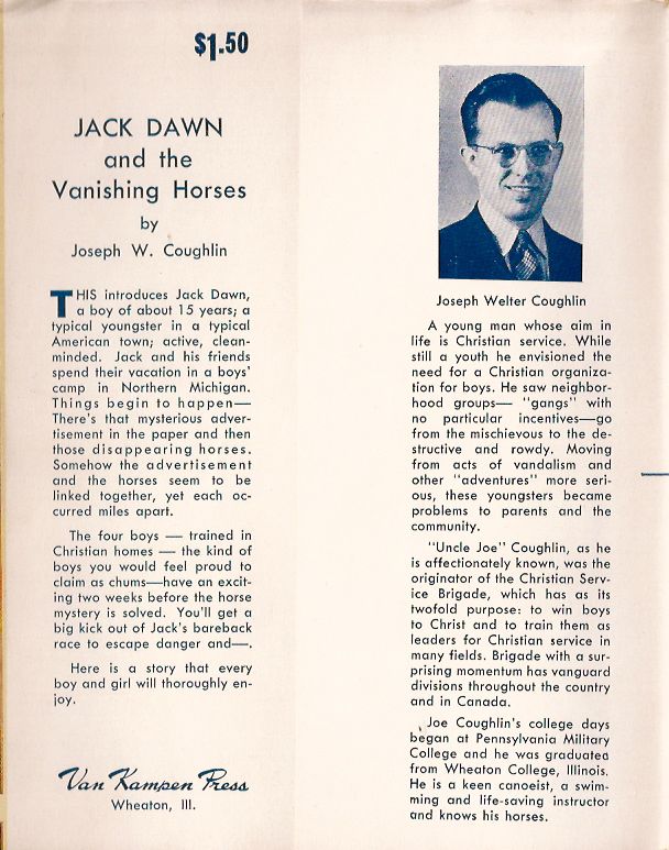 Jack Dawn and the Vanishing Horses inside cover 1946